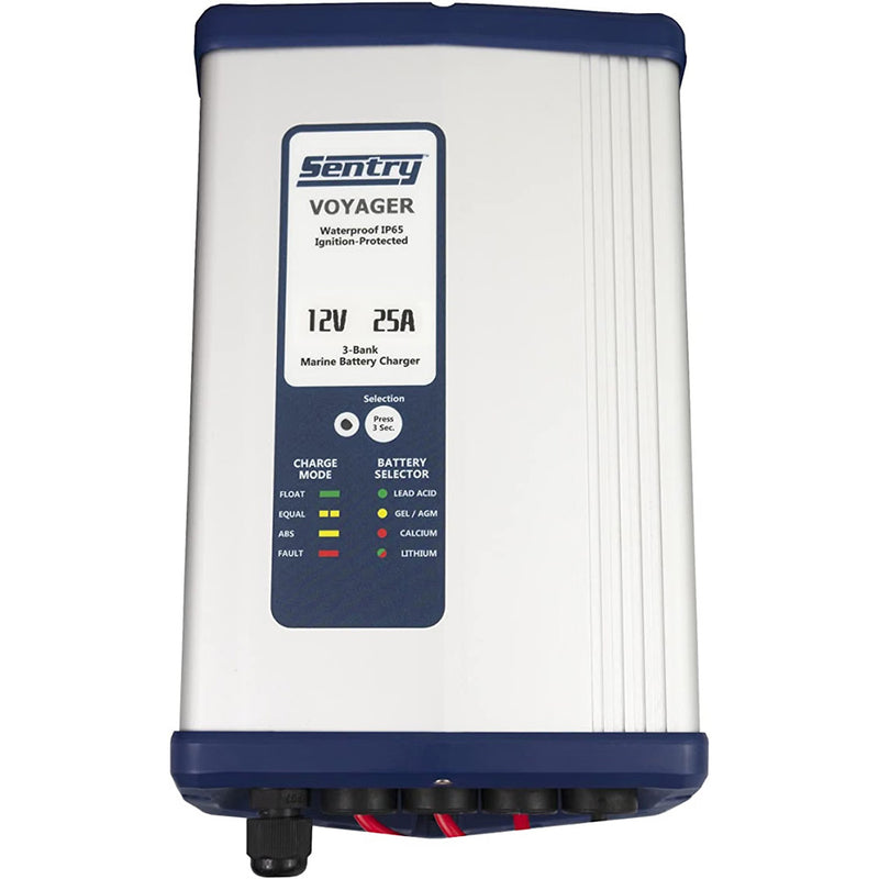 Load image into Gallery viewer, Sentry Voyager Battery Charger 12V  25A  115230V Input  3 Bank SV12253XJ
