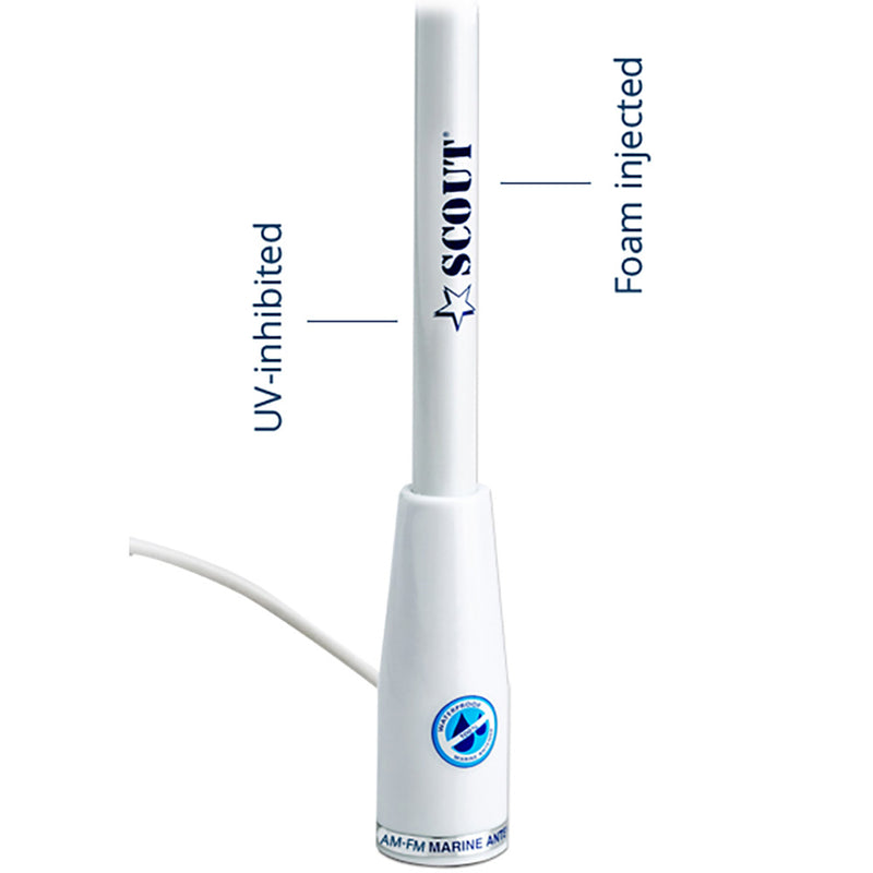 Load image into Gallery viewer, Scout KS115 AMFM 5 Fiberglass Antenna PF AN NAMFM004T
