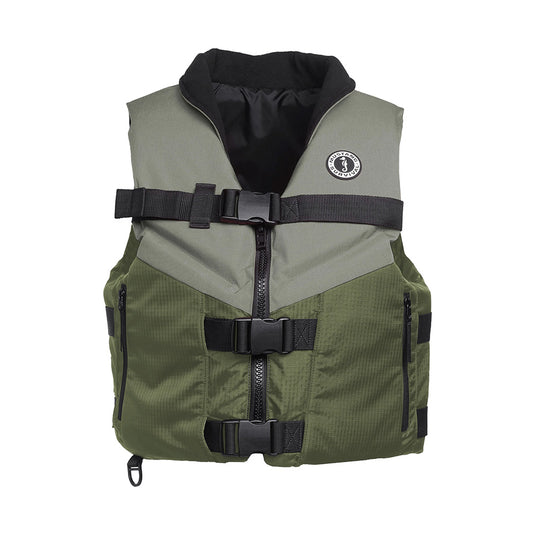 Mustang Accel Foam Vest  GreenGrey  XL MV4627833XL