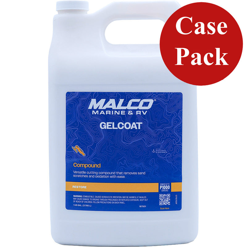 Load image into Gallery viewer, Malco GelCoat Compound  1 Gallon Case of 4 167501CASE
