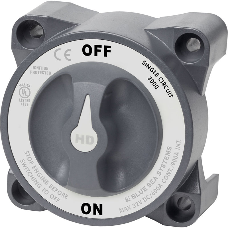 Load image into Gallery viewer, Blue Sea 3000 HDSeries Battery Switch Single Circuit ONOFF 3000
