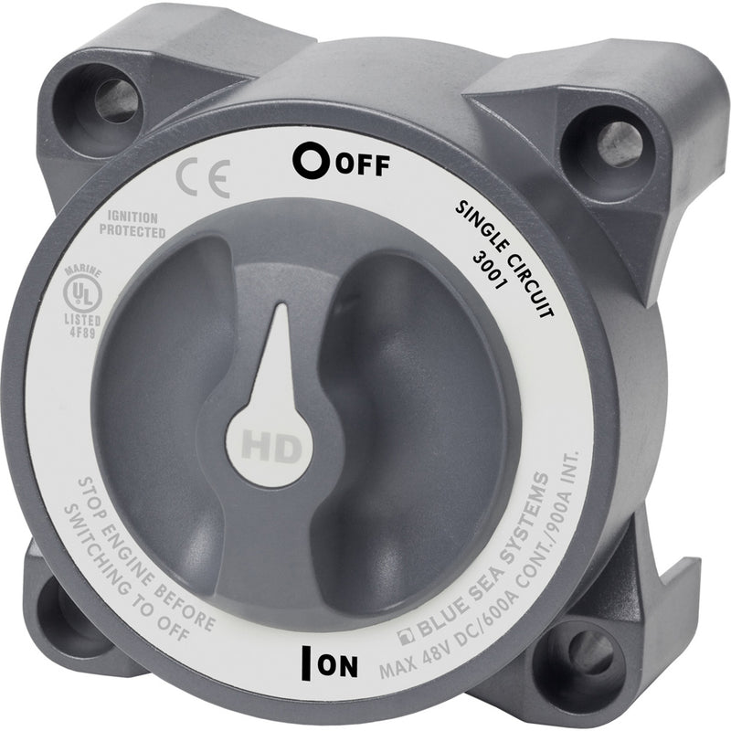 Load image into Gallery viewer, Blue Sea 3001 HDSeries Battery Switch Single Circuit ONOFF wAFD 3001
