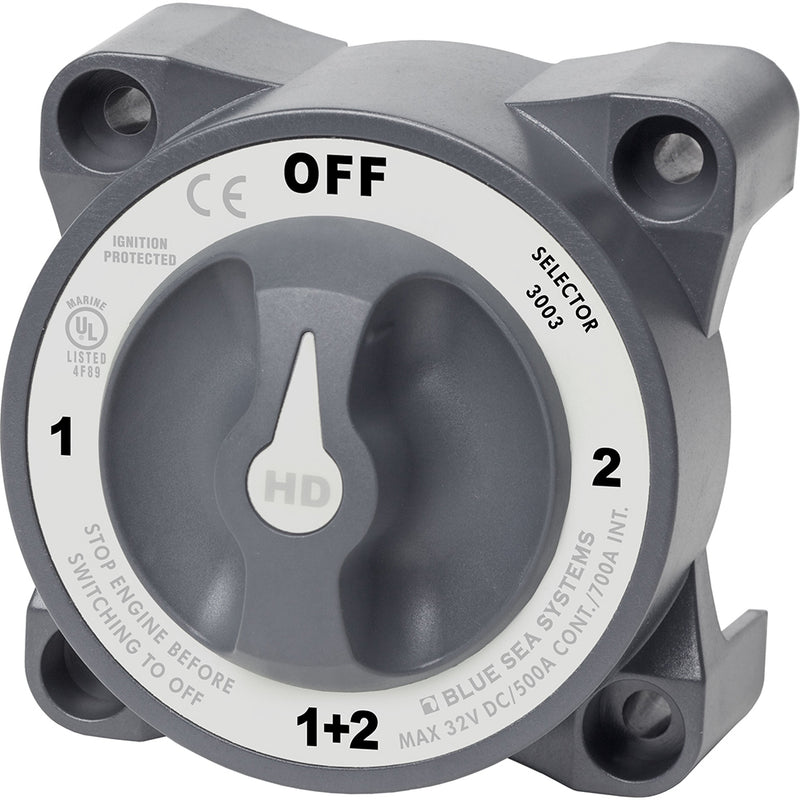 Load image into Gallery viewer, Blue Sea 3003 HDSeries Battery Switch Selector wAlternator Field Disconnect 3003
