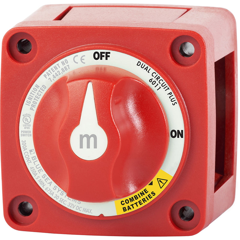 Load image into Gallery viewer, Blue Sea 6011 mSeries Mini Battery Switch Dual Circuit Plus 6011
