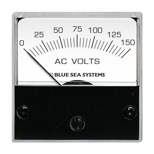 Blue Sea 8244 AC Analog Micro Voltmeter  2 Face 0150 Volts AC 8244