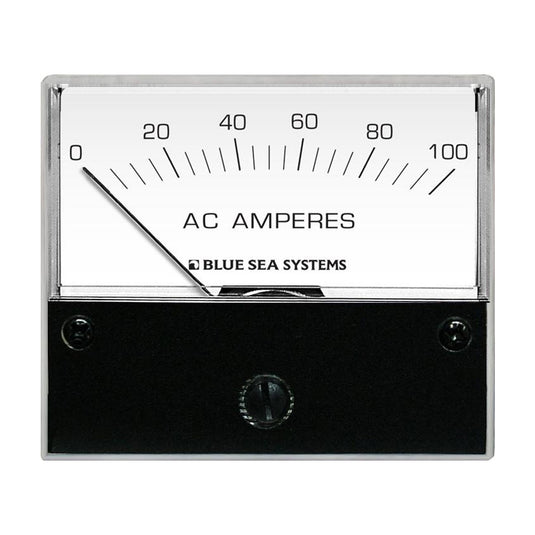 Blue Sea 8258 AC Analog Ammeter  234 Face 0100 Amperes AC 8258