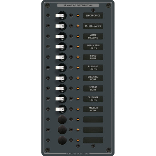 Blue Sea 8376 Panel DC 13 Position Vertical 8376
