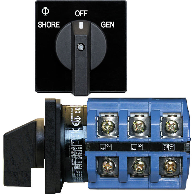 Load image into Gallery viewer, Blue Sea 9019 Switch AC 240VAC 63A OFF 2 Positions 9019

