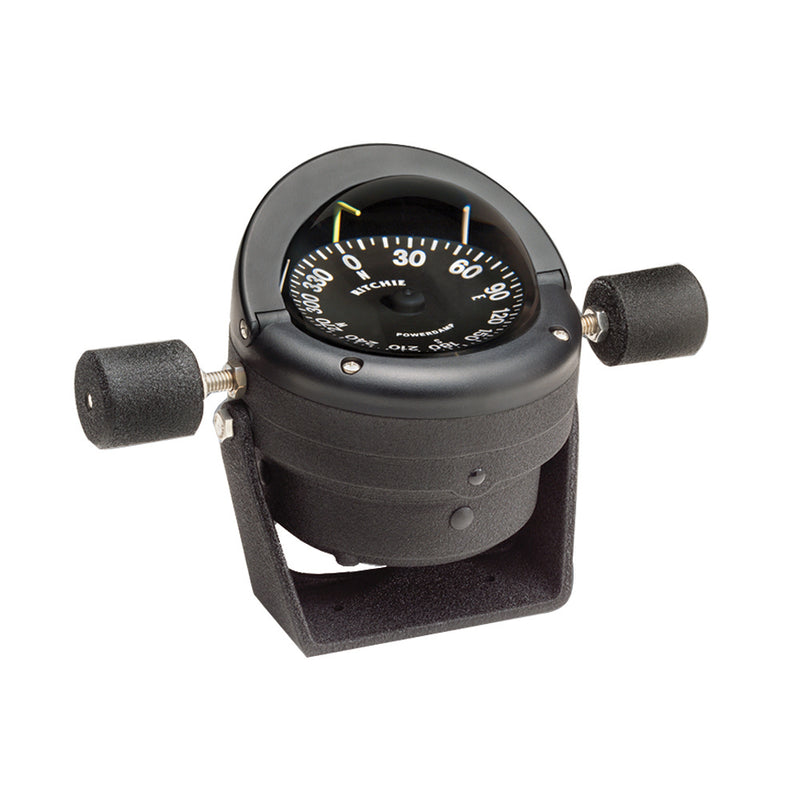 Load image into Gallery viewer, Ritchie HB845 Helmsman Steel Boat Compass  Bracket Mount  Black HB845
