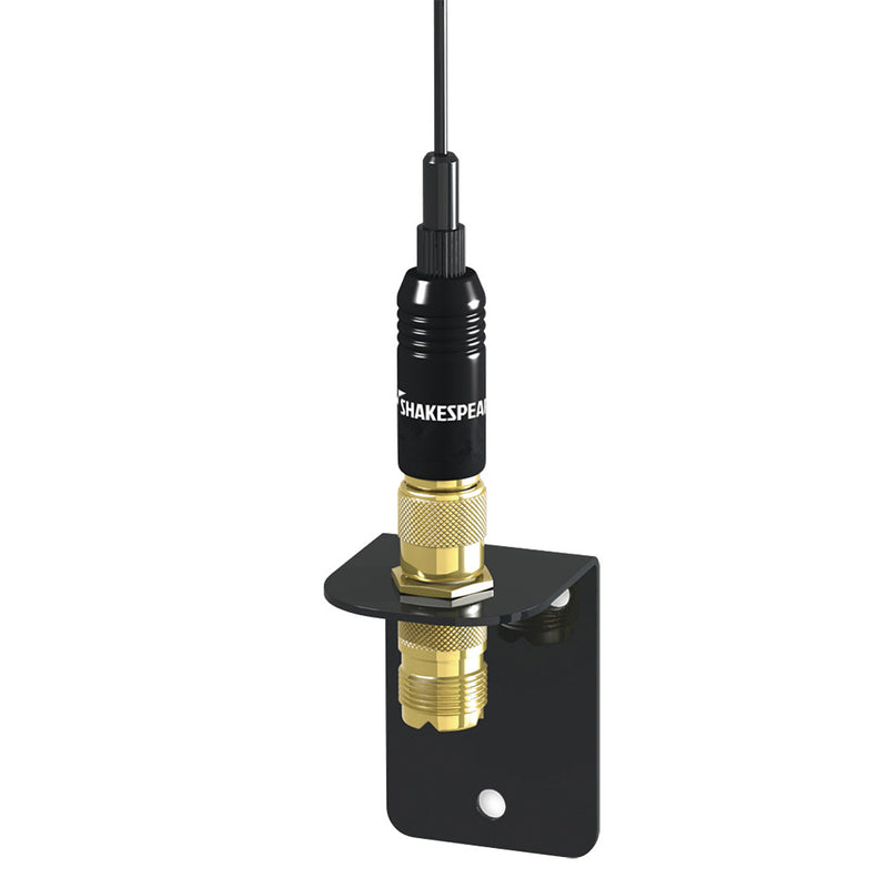 Load image into Gallery viewer, Shakespeare VHF 15in 5216 SS Black Whip Antenna  Bracket Included 5216
