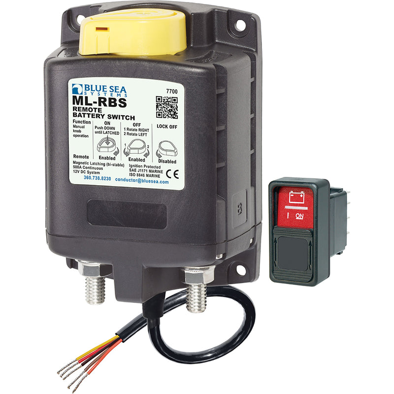Load image into Gallery viewer, Blue Sea  7700 MLSeries Remote Battery Switch wManual Control 12VDC 7700
