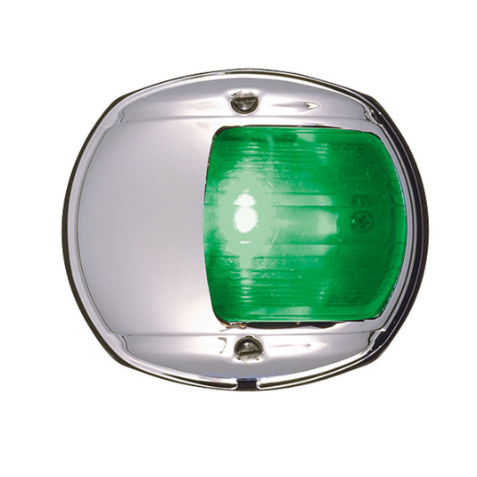 Perko LED Side Light  Green  12V  Chrome Plated Housing 0170MSDDP3