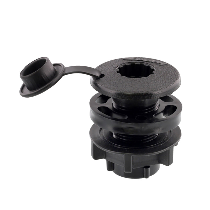 Load image into Gallery viewer, Scotty Compact Threaded Round Deck Mount 444BK
