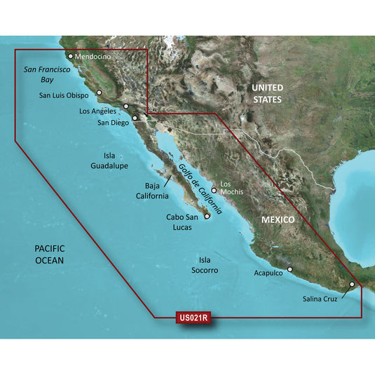 Garmin BlueChart g3 HD  HXUS021R  California  Mexico  microSDSD 010C072220