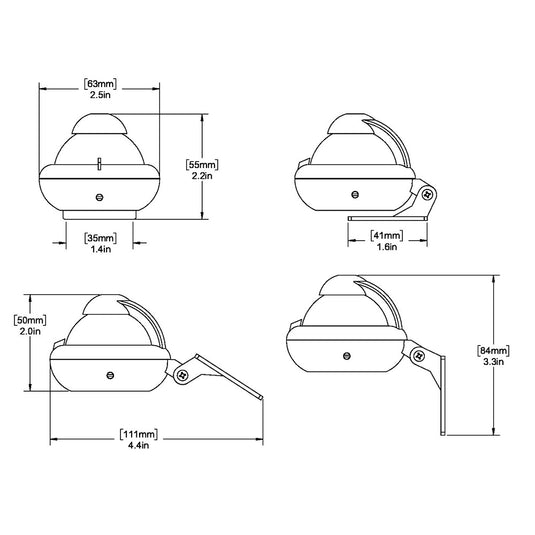 Ritchie X10BM RitchieSport Compass  Bracket Mount  Black X10BM