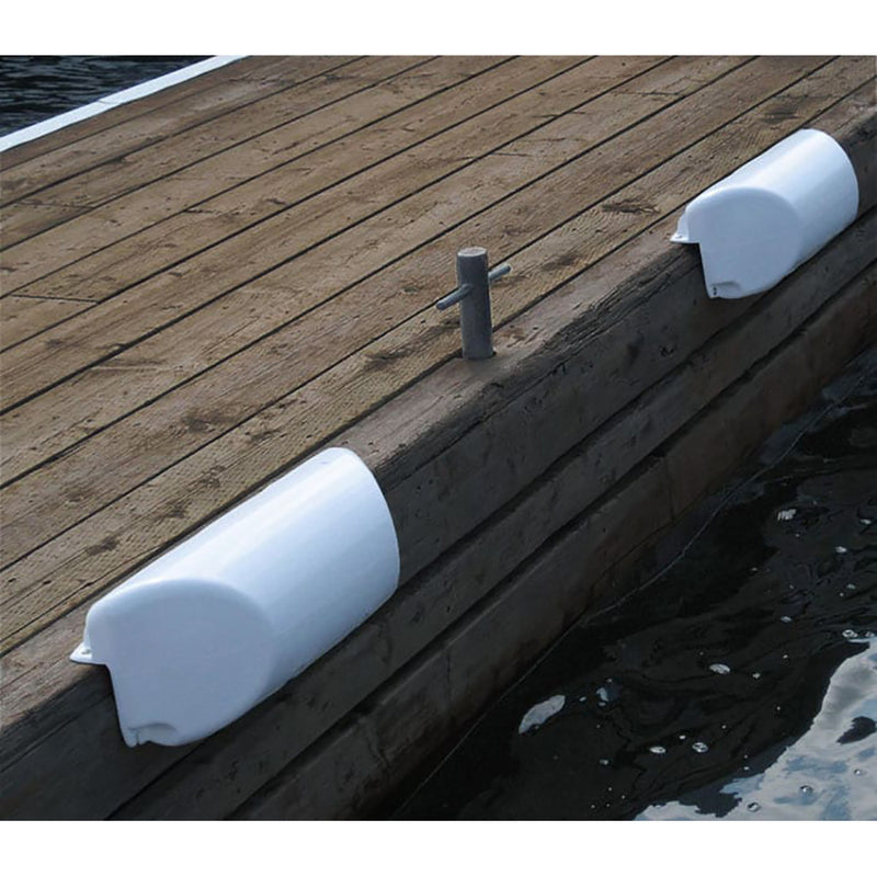 Load image into Gallery viewer, Dock Edge Dolphin Dockside Bumper 7 x 16 Straight  White DE1060WF
