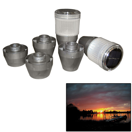 Dock Edge Postlite Solar LED Post Light 2pk DE96258F