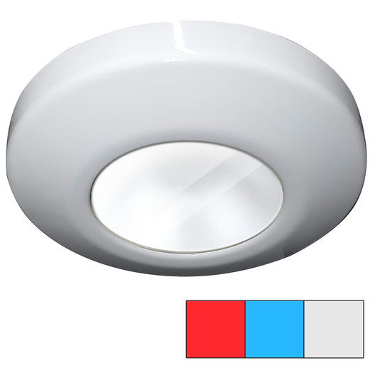 i2Systems Profile P1120 TriLight Surface Light  Red Cool White  Blue  White Finish P1120Z31HAE