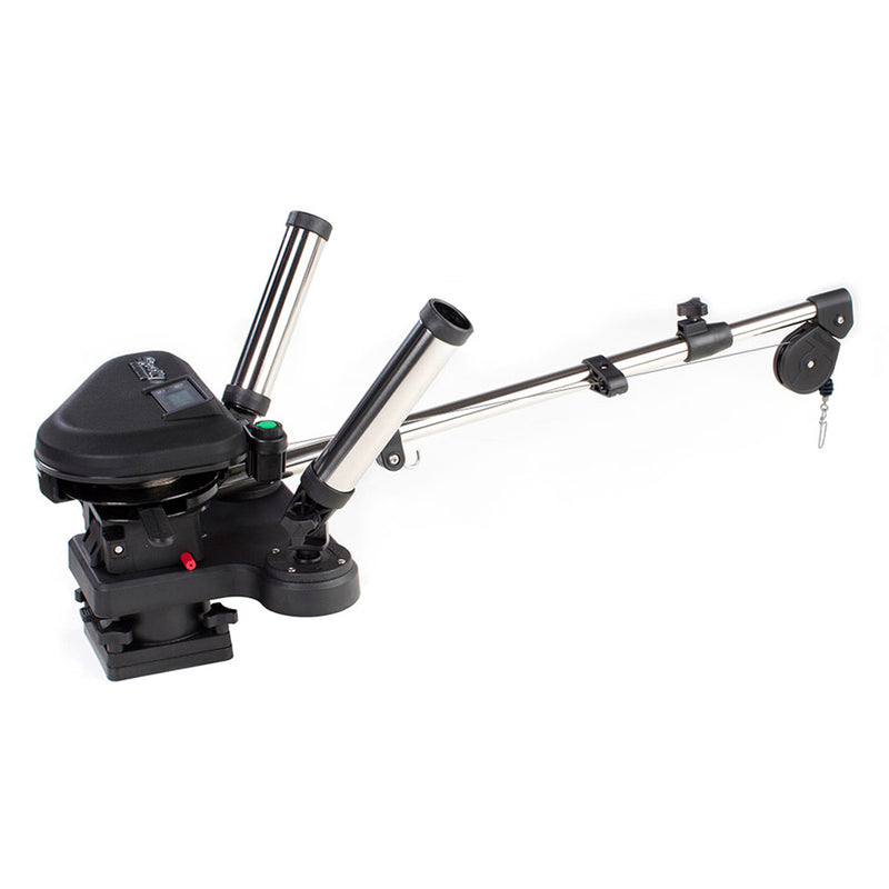 Load image into Gallery viewer, Scotty 2116 HP Depthpower Electric Downrigger 60 SS Telescoping Boom wSwivel Base  Dual Rod Holder 2116
