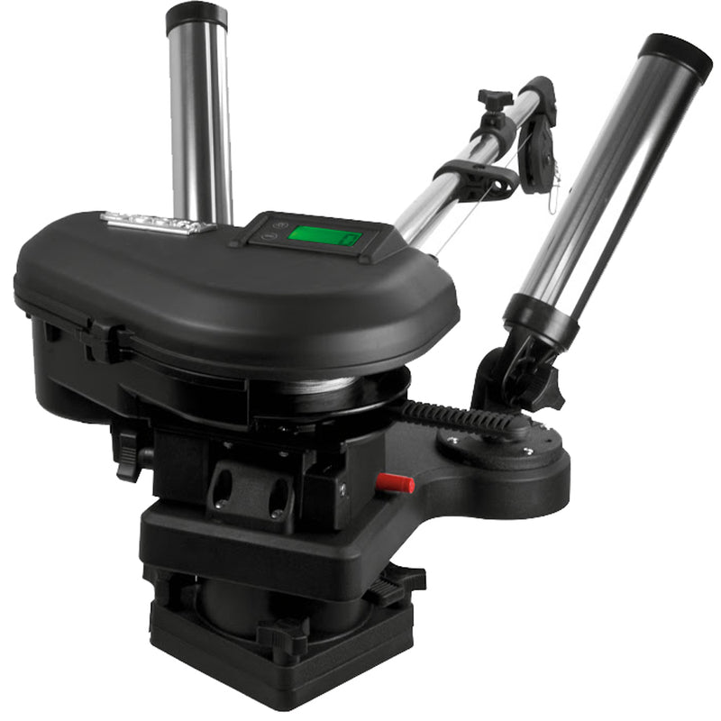 Load image into Gallery viewer, Scotty 2116 HP Depthpower Electric Downrigger 60 SS Telescoping Boom wSwivel Base  Dual Rod Holder 2116

