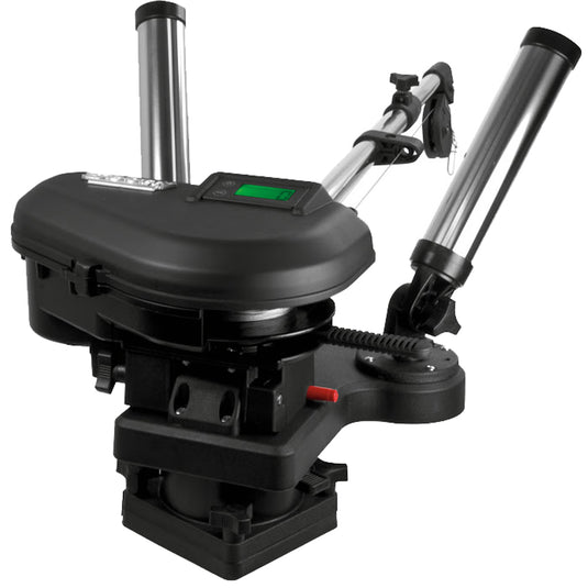 Scotty 2116 HP Depthpower Electric Downrigger 60 SS Telescoping Boom wSwivel Base  Dual Rod Holder 2116