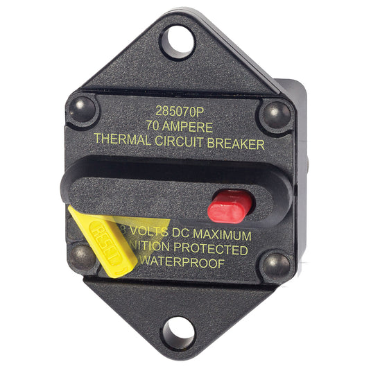Blue Sea 7085 70 Amp Circuit Breaker Panel Mount 285 Series 7085