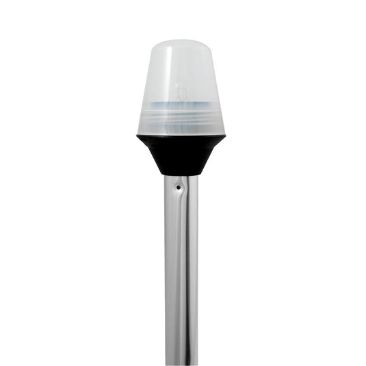 Attwood Frosted Globe AllAround Pole Light w2Pin Locking Collar Pole  12V  36 5110367
