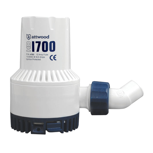 Attwood HeavyDuty Bilge Pump 1700 Series  12V  1700 GPH 47304