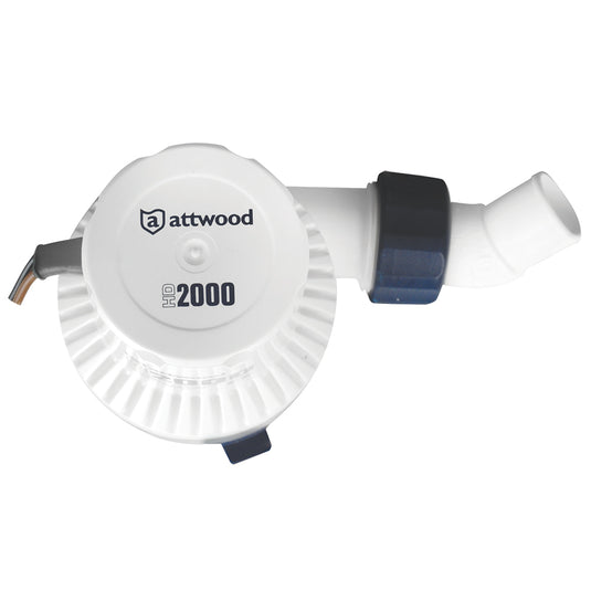 Attwood HeavyDuty Bilge Pump 2000 Series  12V  2000 GPH 47604