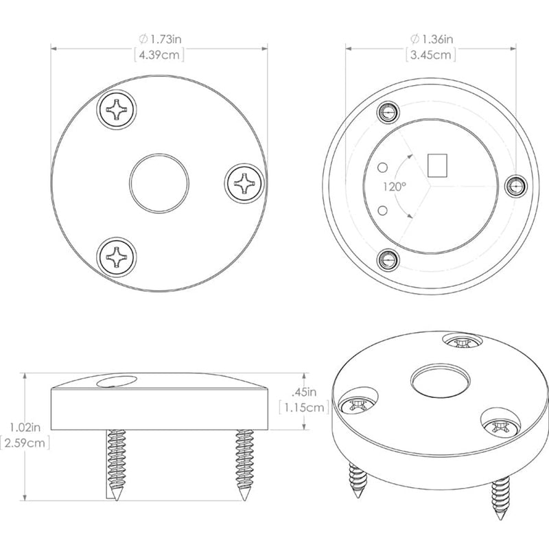 Load image into Gallery viewer, Lumitec High Intensity Anywhere Light  Brushed Housing  Blue NonDimming 101034
