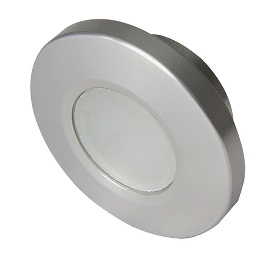 Lumitec Orbit  Flush Mount Down Light  Brushed Finish  3Color BlueRed Non Dimming wWhite Dimming Light 112508