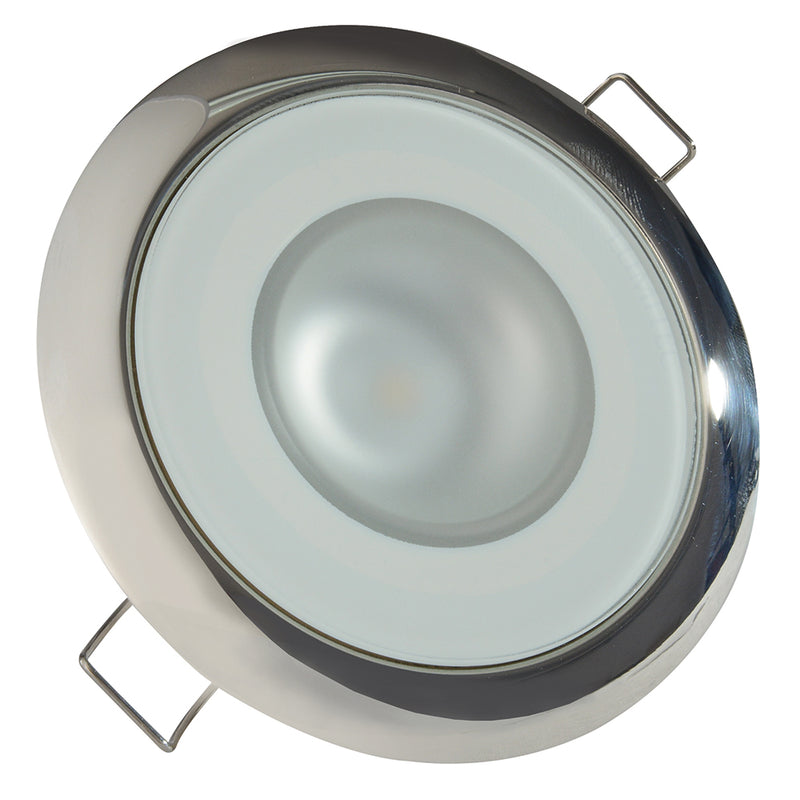 Load image into Gallery viewer, Lumitec Mirage  Flush Mount Down Light  Glass FinishPolished SS Bezel  2Color WhiteBlue Dimming 113111
