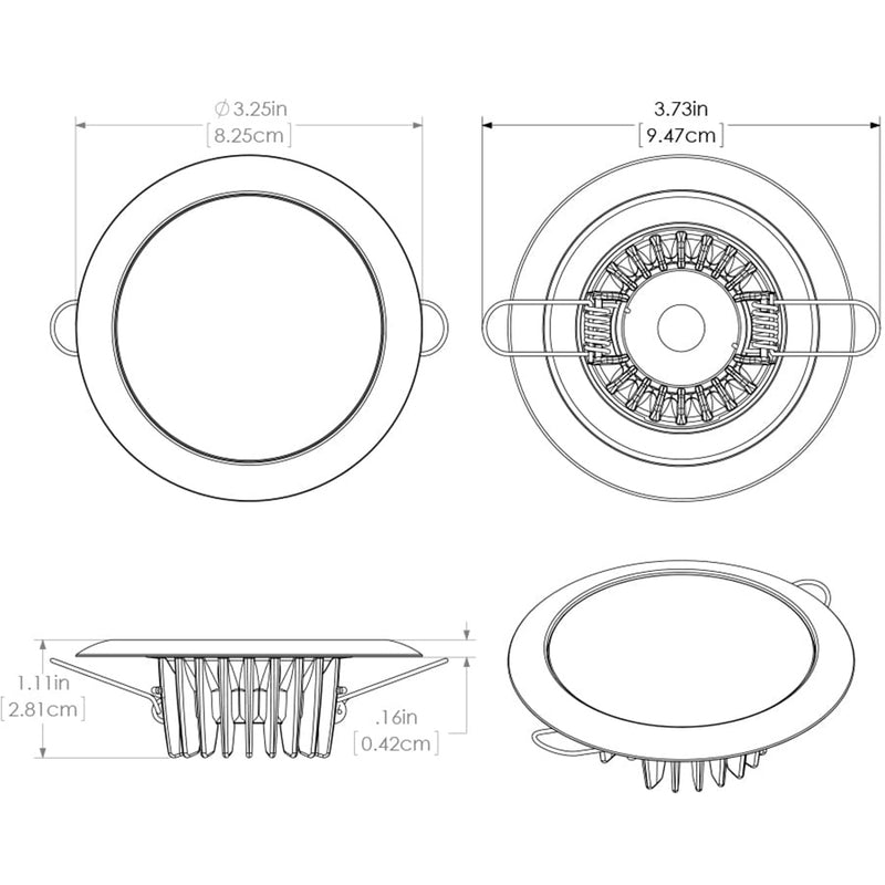 Load image into Gallery viewer, Lumitec Mirage  Flush Mount Down Light  Glass FinishWhite Bezel  3Color RedBlue NonDimming wWhite Dimming 113128
