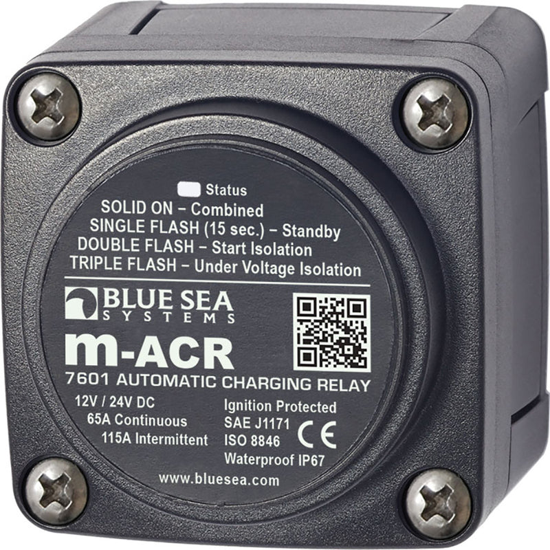 Load image into Gallery viewer, Blue Sea 7601 DC Mini ACR Automatic Charging Relay  65 Amp 7601
