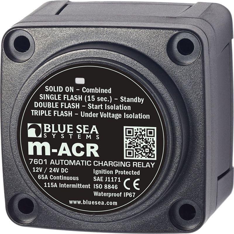 Load image into Gallery viewer, Blue Sea 7601 DC Mini ACR Automatic Charging Relay  65 Amp 7601
