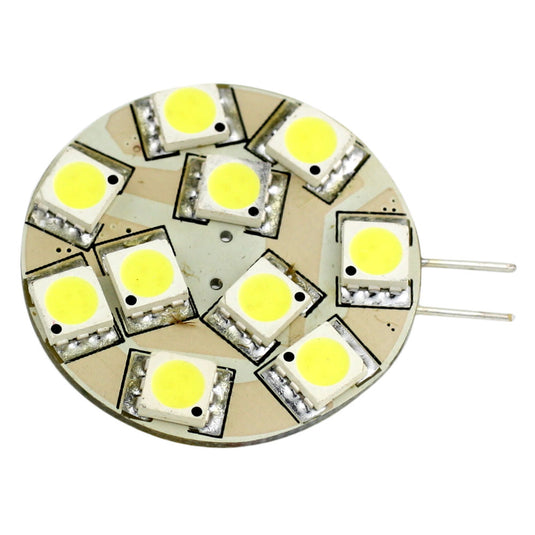 Lunasea G4 12 LED Side Pin Light Bulb  12VAC or 1030VDC 2W140 Lumens  Warm White LLB21TW2100