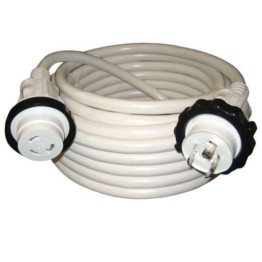 Marinco 30A 125V Molded Standard Cordset  White  50 199120