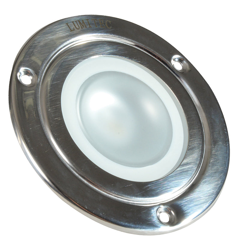 Load image into Gallery viewer, Lumitec Shadow  Flush Mount Down Light  Polished SS Finish  3Color RedBlue Non Dimming wWhite Dimming 114118

