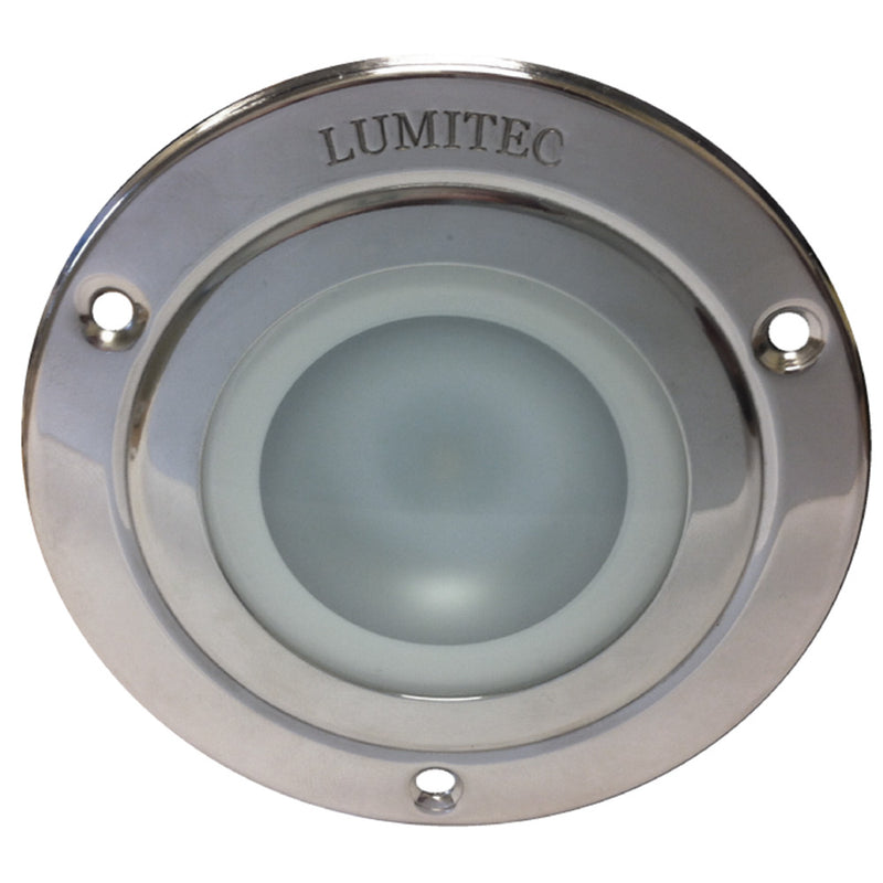 Load image into Gallery viewer, Lumitec Shadow  Flush Mount Down Light  Polished SS Finish  3Color RedBlue Non Dimming wWhite Dimming 114118
