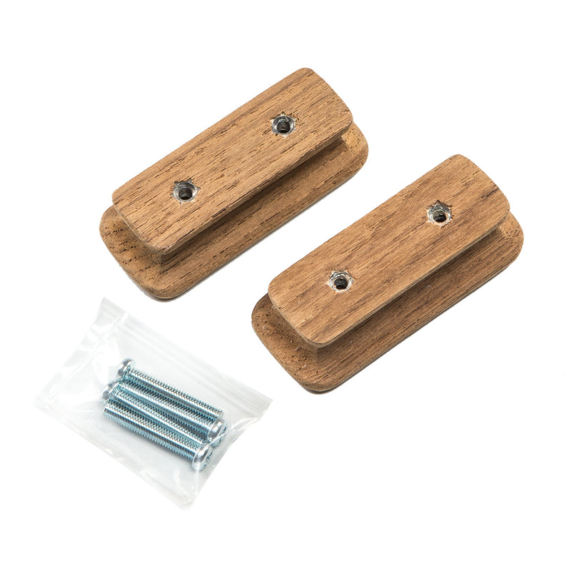 Load image into Gallery viewer, Whitecap Teak Rectangular Drawer Knob  234L  2 Pack 60131A
