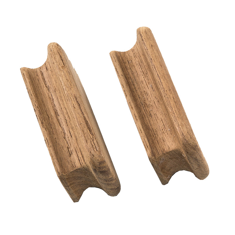 Load image into Gallery viewer, Whitecap Teak Rectangular Drawer Knob  234L  2 Pack 60131A
