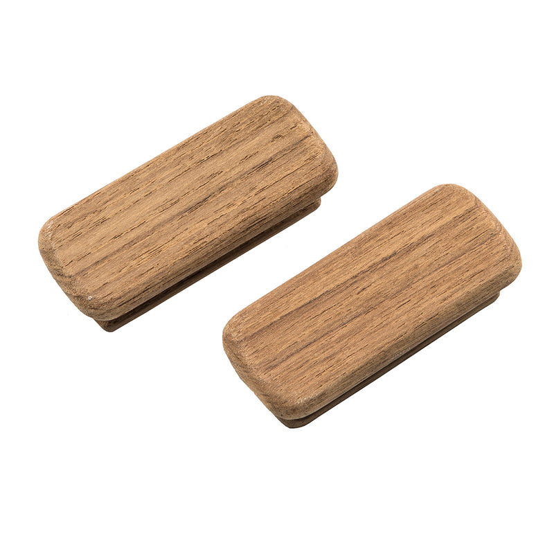 Load image into Gallery viewer, Whitecap Teak Rectangular Drawer Knob  234L  2 Pack 60131A
