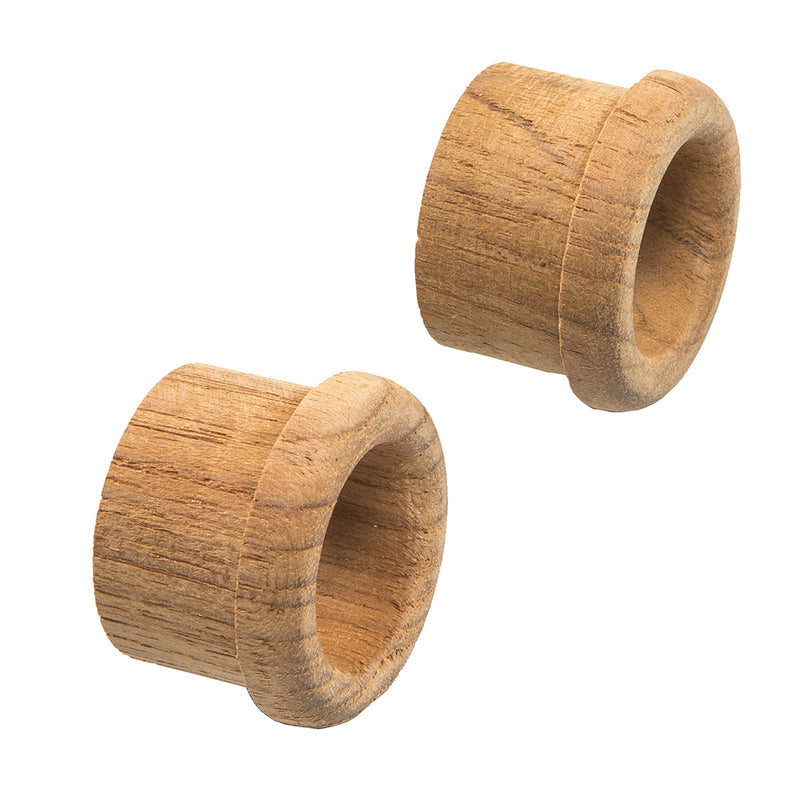 Load image into Gallery viewer, Whitecap Teak Finger Pull  58 Barrel Length  2 Pack 60145A
