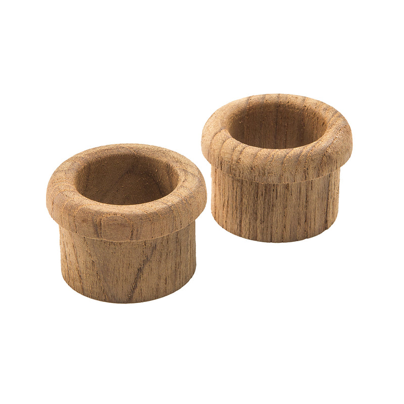 Load image into Gallery viewer, Whitecap Teak Finger Pull  58 Barrel Length  2 Pack 60145A
