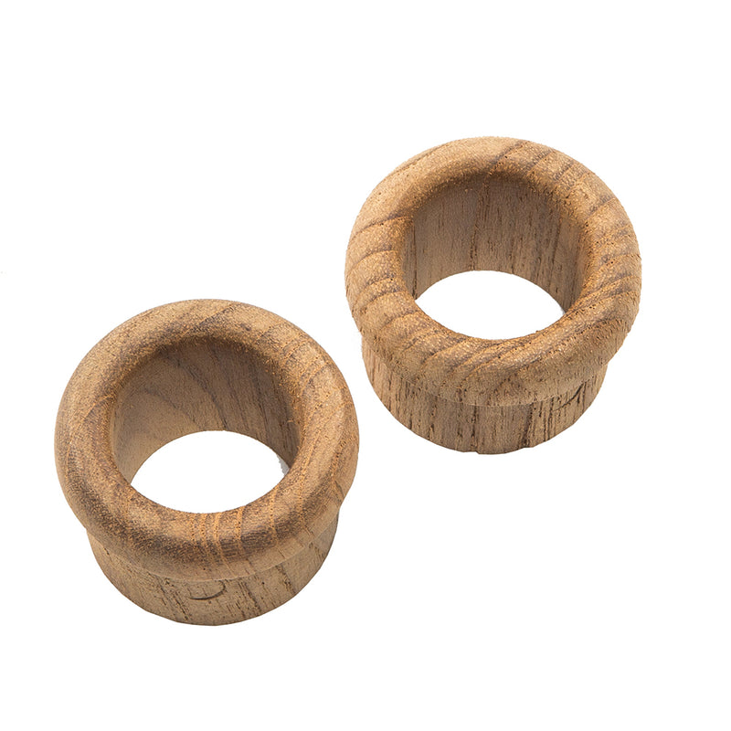 Load image into Gallery viewer, Whitecap Teak Finger Pull  58 Barrel Length  2 Pack 60145A
