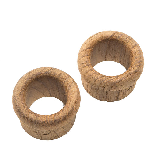Whitecap Teak Finger Pull  58 Barrel Length  2 Pack 60145A
