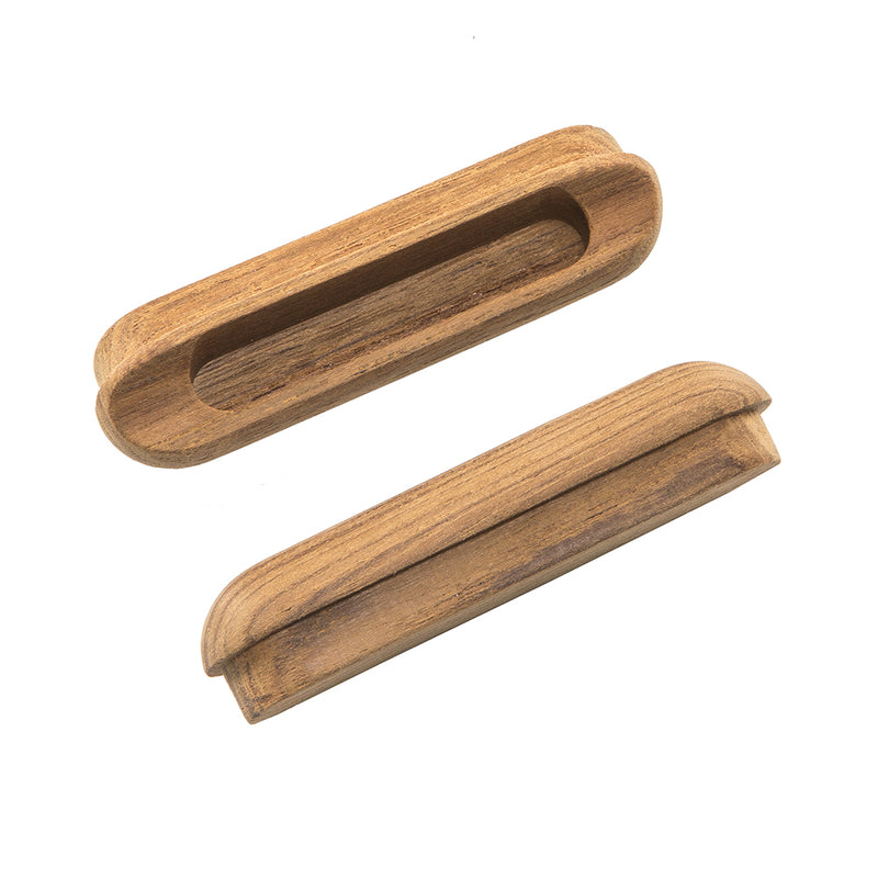 Load image into Gallery viewer, Whitecap Teak Oblong Drawer Pull  4116L  2 Pack 60124A
