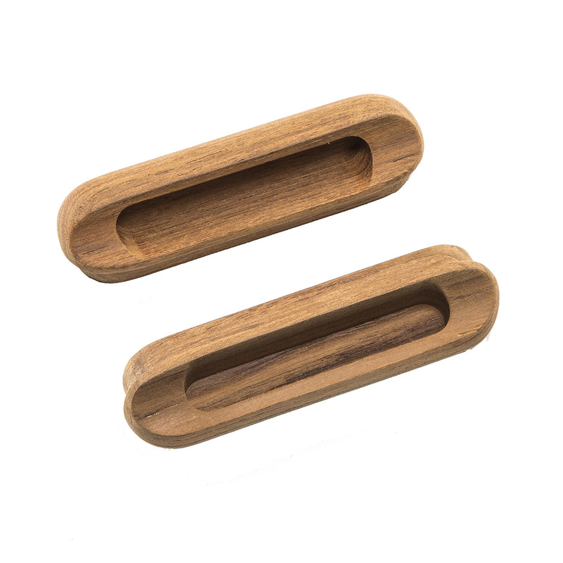 Load image into Gallery viewer, Whitecap Teak Oblong Drawer Pull  4116L  2 Pack 60124A
