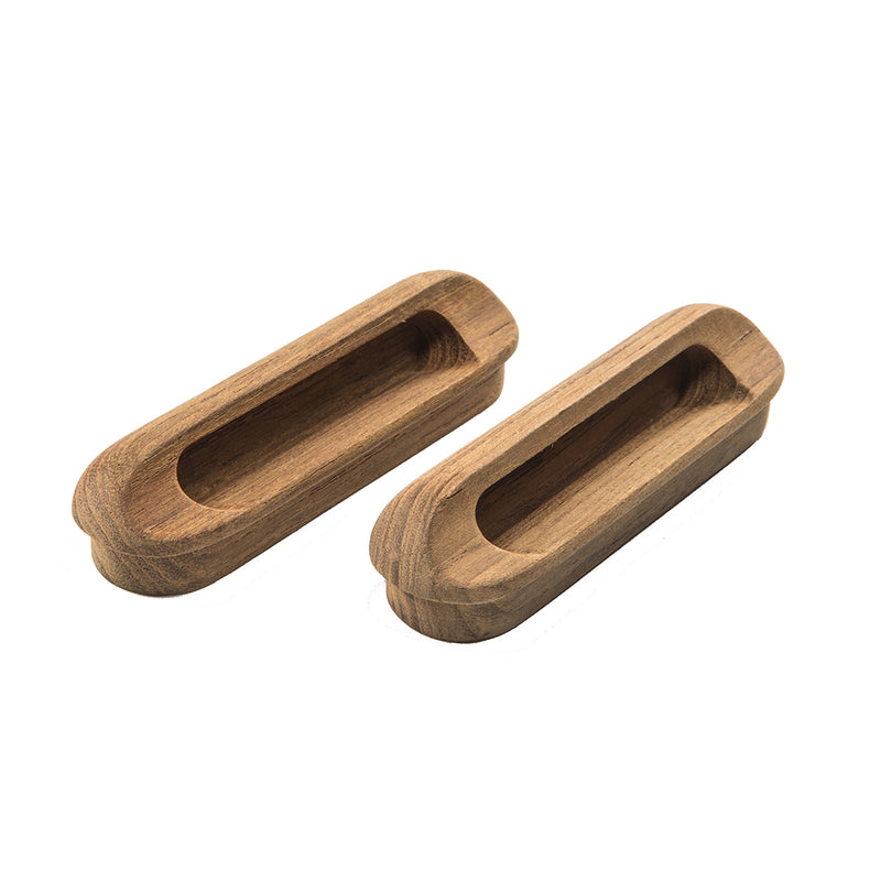 Load image into Gallery viewer, Whitecap Teak Oblong Drawer Pull  4116L  2 Pack 60124A
