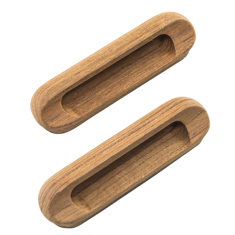 Load image into Gallery viewer, Whitecap Teak Oblong Drawer Pull  4116L  2 Pack 60124A
